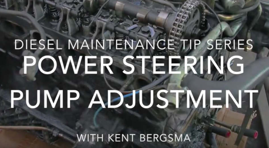 Power Steering Pump How to Perform a V Belt Adjustment Engine Problem